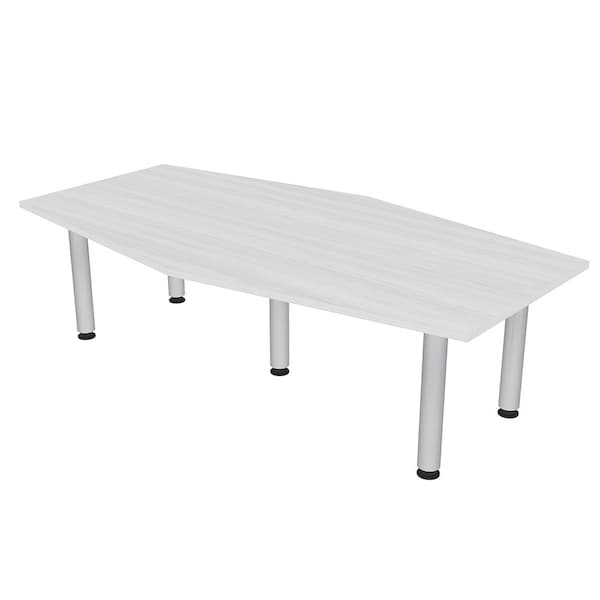 45.25 in W, 84 in L, 29 in H, Engineered Wood Top, White